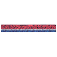 3-Ply Metallic Fringe Party Drape - red - silver - blue