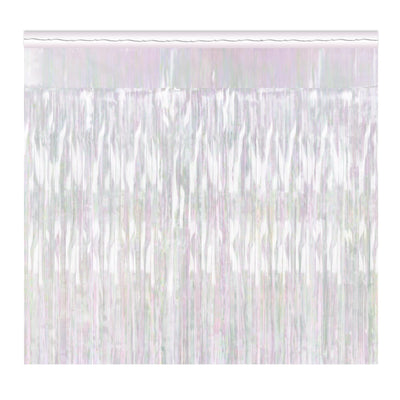 Beistle 2-Ply Party Metallic Fringe Drape - opalescent