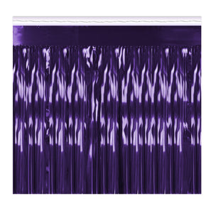 Beistle 2-Ply Party Metallic Fringe Drape - purple
