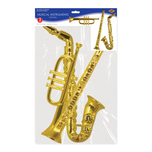 Gold Plastic Musical Instruments *1 SIDED*