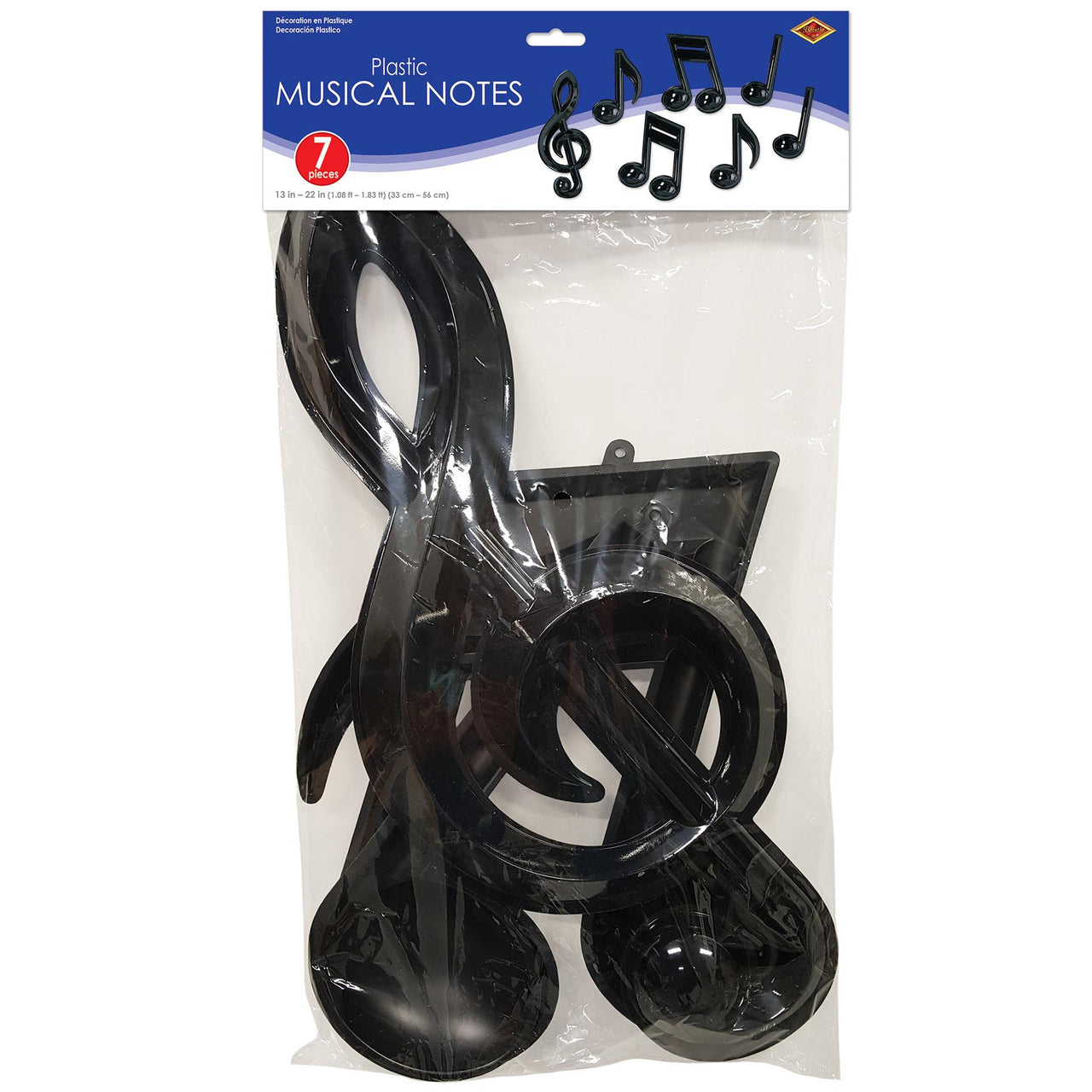 Rock and Roll Party Supplies - Plastic Musical Notes