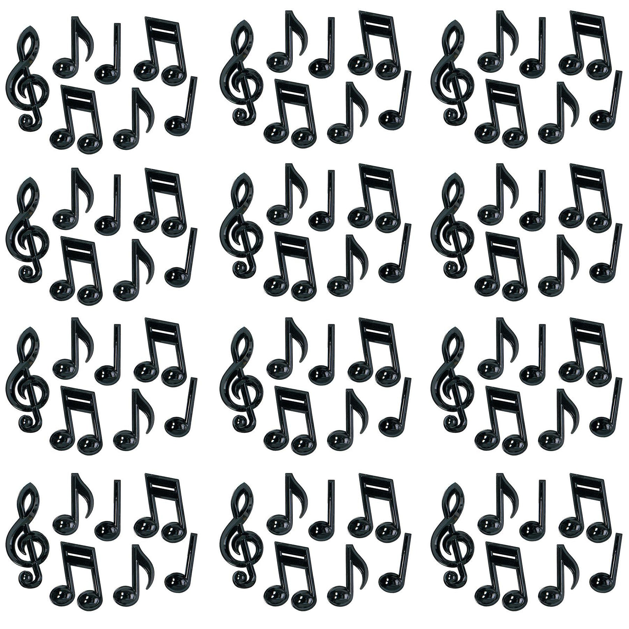 Rock and Roll Party Supplies - Plastic Musical Notes