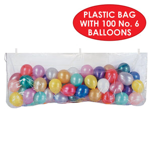 Plastic Balloon Bag with Balloons