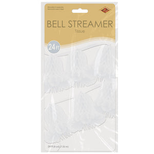 Tissue Bell Streamer - white