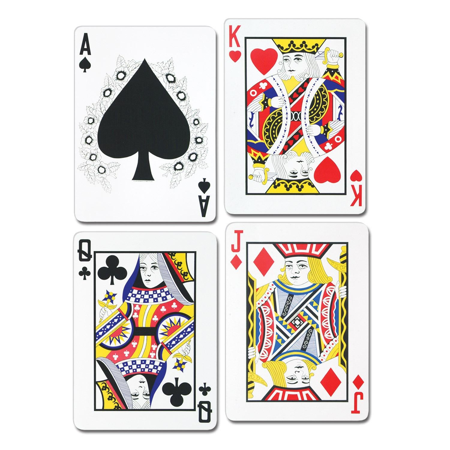 Beistle Casino Party Playing Card Cutouts