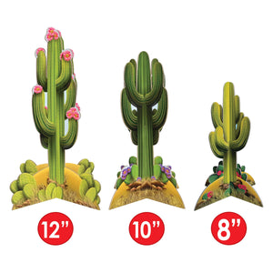 Bulk 3-D Cactus Centerpieces (12 Pkgs Per Case) by Beistle