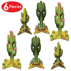 Bulk 3-D Cactus Centerpieces (12 Pkgs Per Case) by Beistle