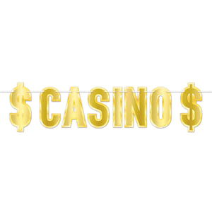 Beistle Foil Casino Party Streamer (12 Per Case)
