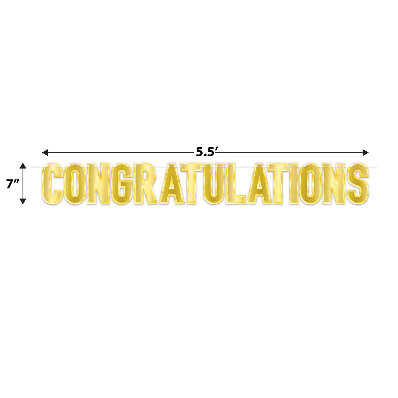 Beistle Foil Congratulations Streamer