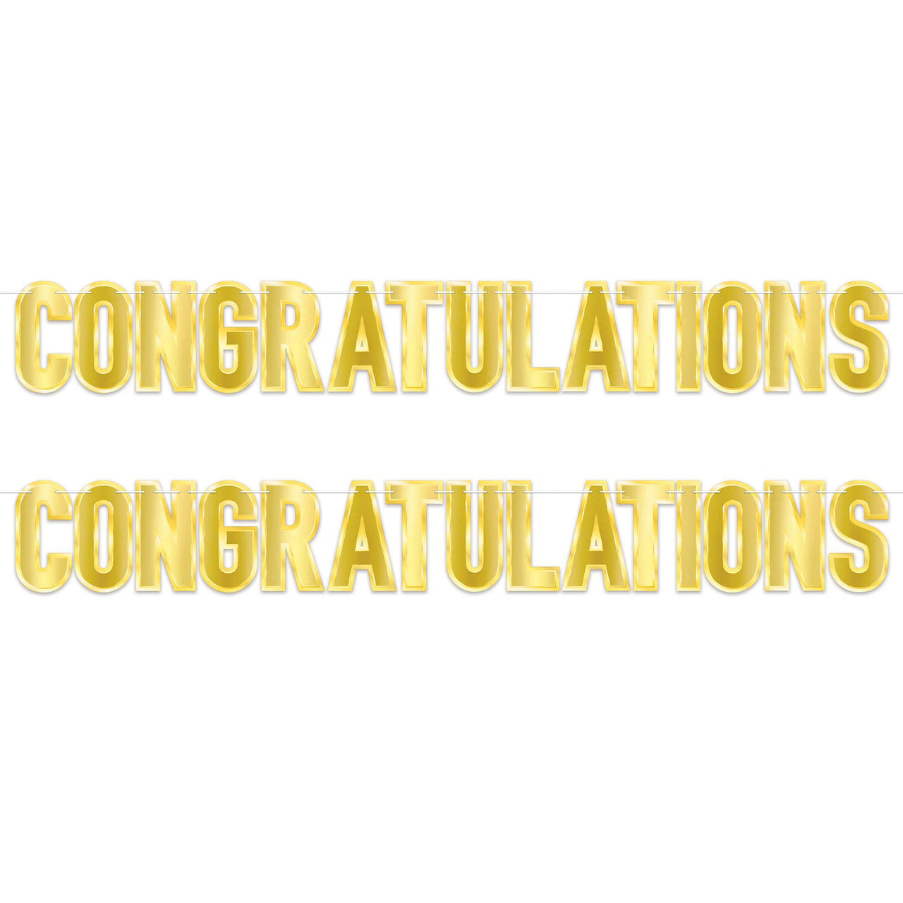 Beistle Foil Congratulations Streamer