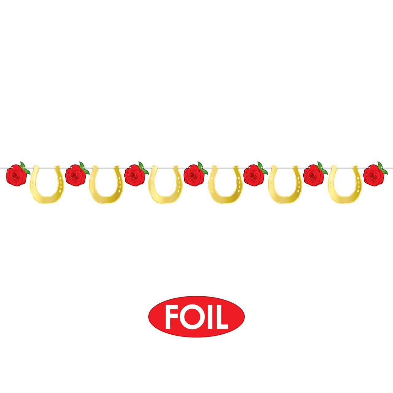 Bulk Foil Horse Racing Streamer (12 Pkgs Per Case) by Beistle