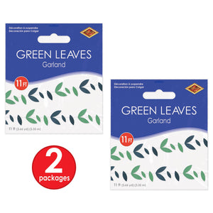Bulk Green Leaves Garland (12 Pkgs Per Case) by Beistle