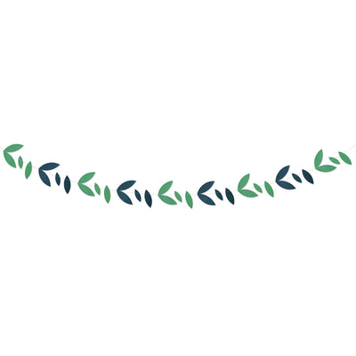 Beistle Luau Party Green Leaves Garland (12 Per Case)