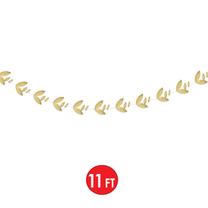 Bulk Gold Foil Leaves Garland (12 Pkgs Per Case) by Beistle