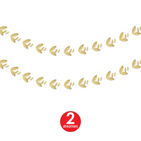 Bulk Gold Foil Leaves Garland (12 Pkgs Per Case) by Beistle