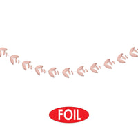 Bulk Rose Gold Foil Leaves Garland (12 Pkgs Per Case) by Beistle