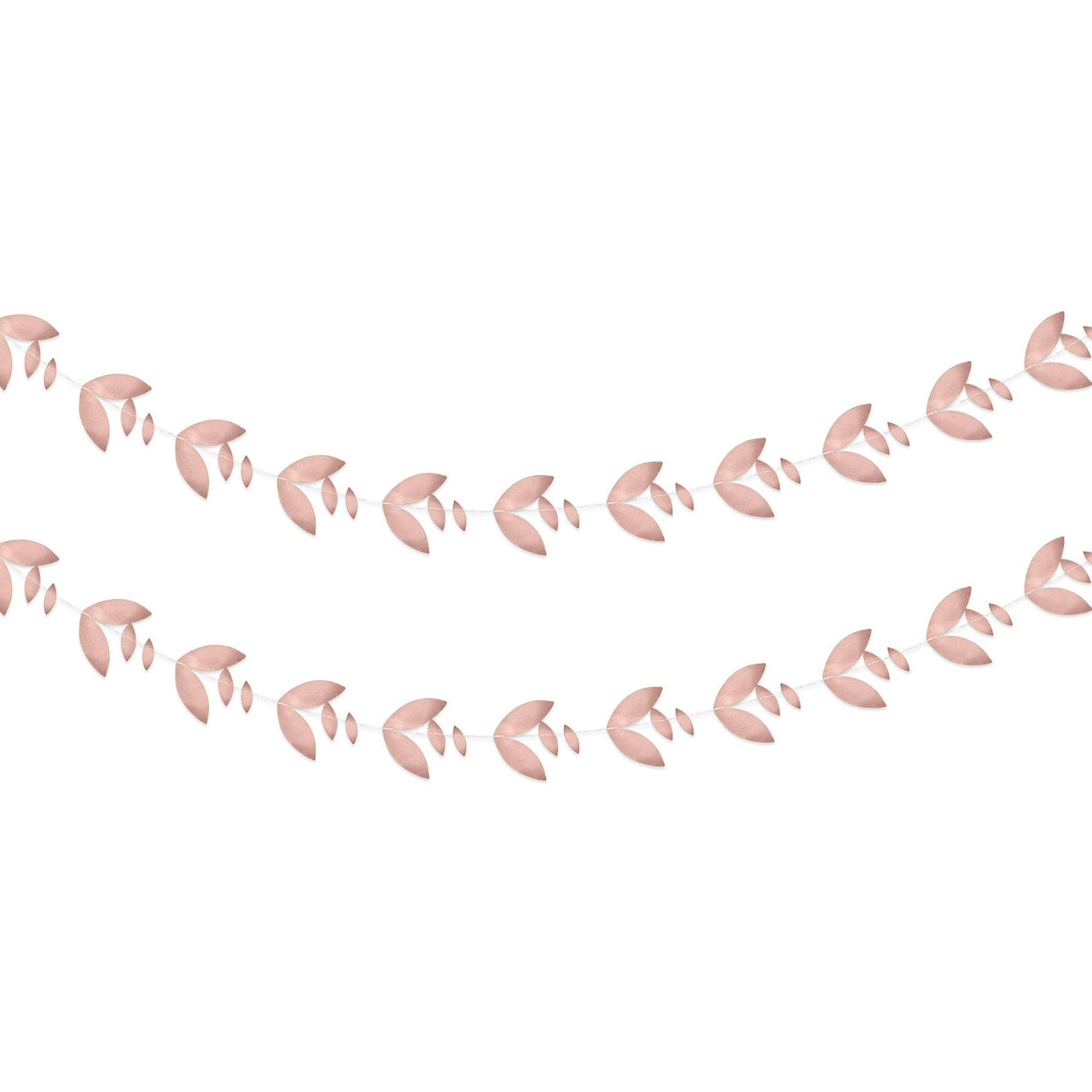 Bulk Rose Gold Foil Leaves Garland (12 Pkgs Per Case) by Beistle
