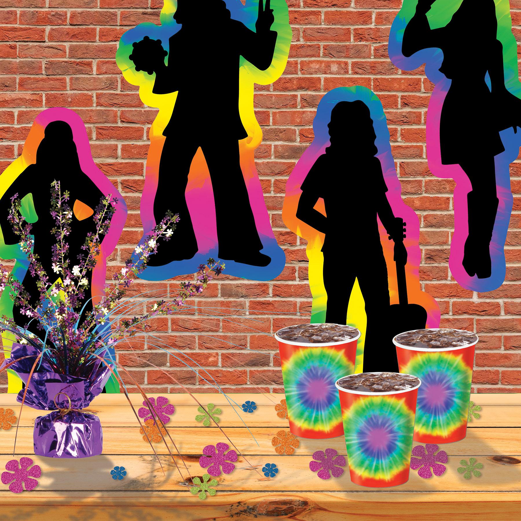 Beistle 60's Hippie Party Silhouettes