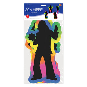 Beistle 60's Hippie Silhouettes
