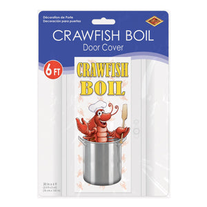 Bulk Mardi Gras Crawfish Boil Door Cover (12 Pkgs Per Case) by Beistle