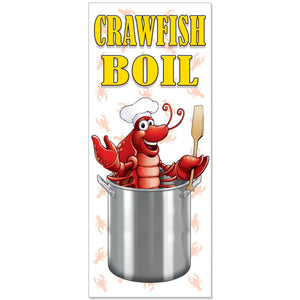 Beistle Mardi Gras Crawfish Boil Door Cover (12 Per Case)
