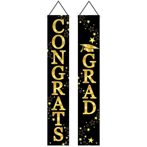 Congrats Grad Fabric Graduation Party Door Panel Set (12 Packages)