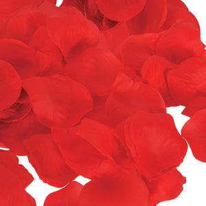 Bulk Red Fabric Rose Petals (12 Pkgs Per Case) by Beistle