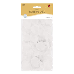 Bulk White Fabric Rose Petals (12 Pkgs Per Case) by Beistle
