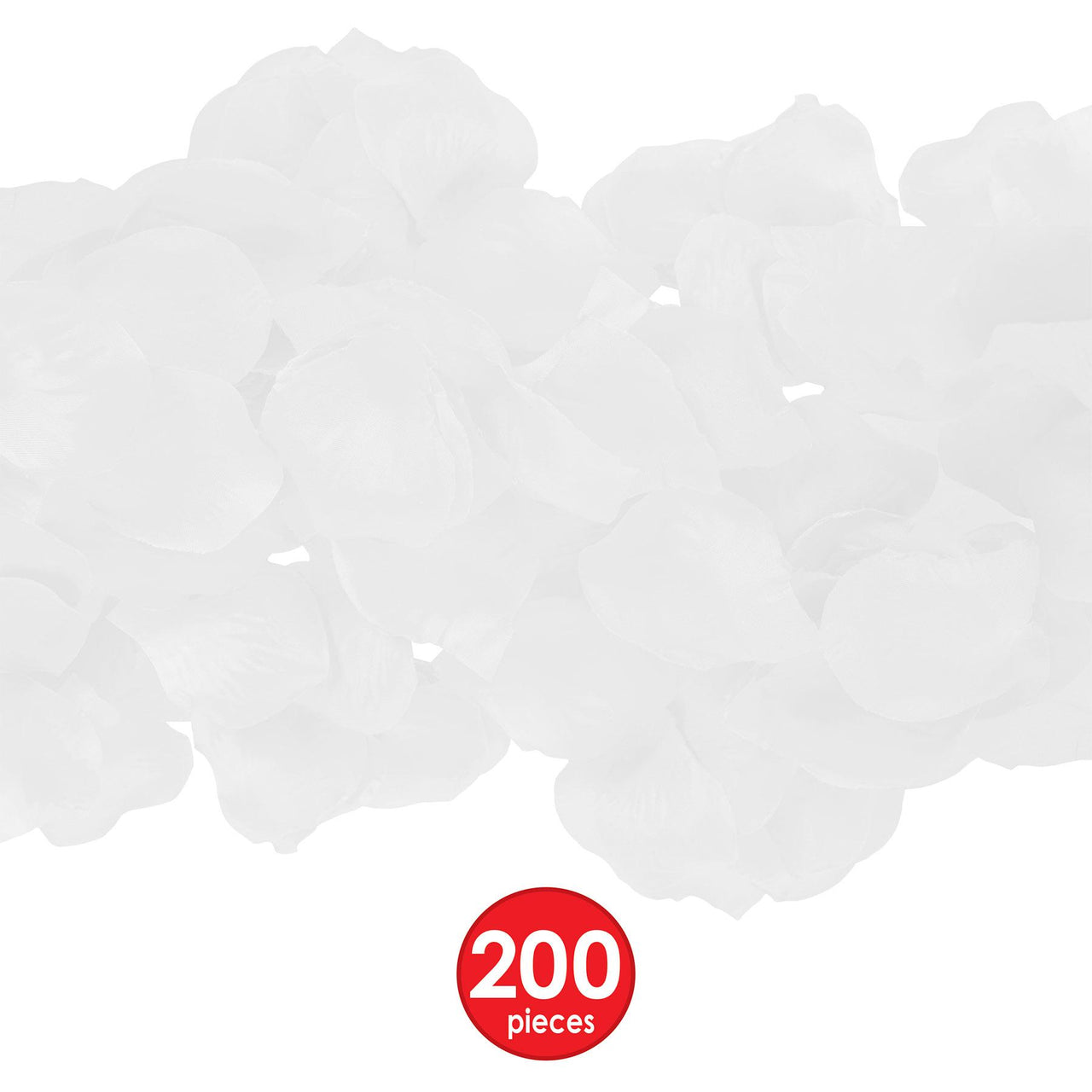 Bulk White Fabric Rose Petals (12 Pkgs Per Case) by Beistle