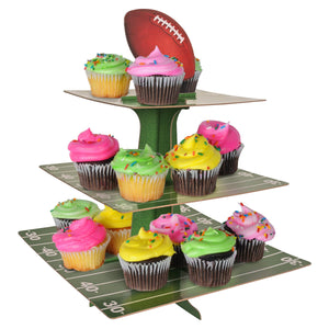 Bulk Football Cupcake Stand (12 Pkgs Per Case) by Beistle