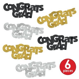 Bulk Jumbo Congrats Grad Confetti (12 Pkgs Per Case) by Beistle
