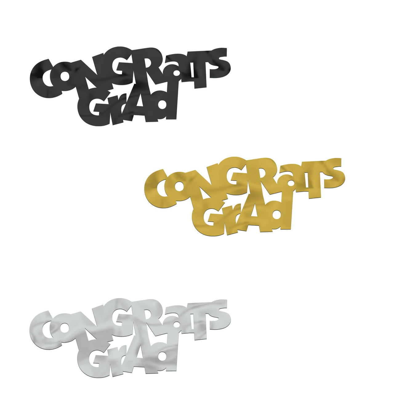 Jumbo Congrats Grad Graduation Party Confetti (12 Packages)