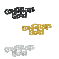 Jumbo Congrats Grad Graduation Party Confetti (12 Packages)