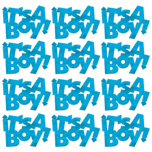 Bulk Jumbo It's A Boy Confetti (12 Pkgs Per Case) by Beistle