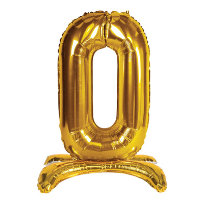 Beistle Self-Standing Balloon Number 0 (6 Per Case)