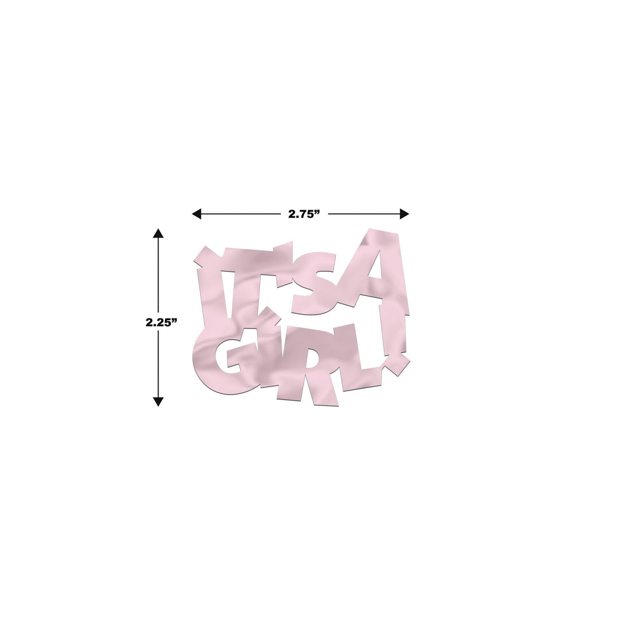 Bulk Jumbo It's A Girl Confetti (12 Pkgs Per Case) by Beistle