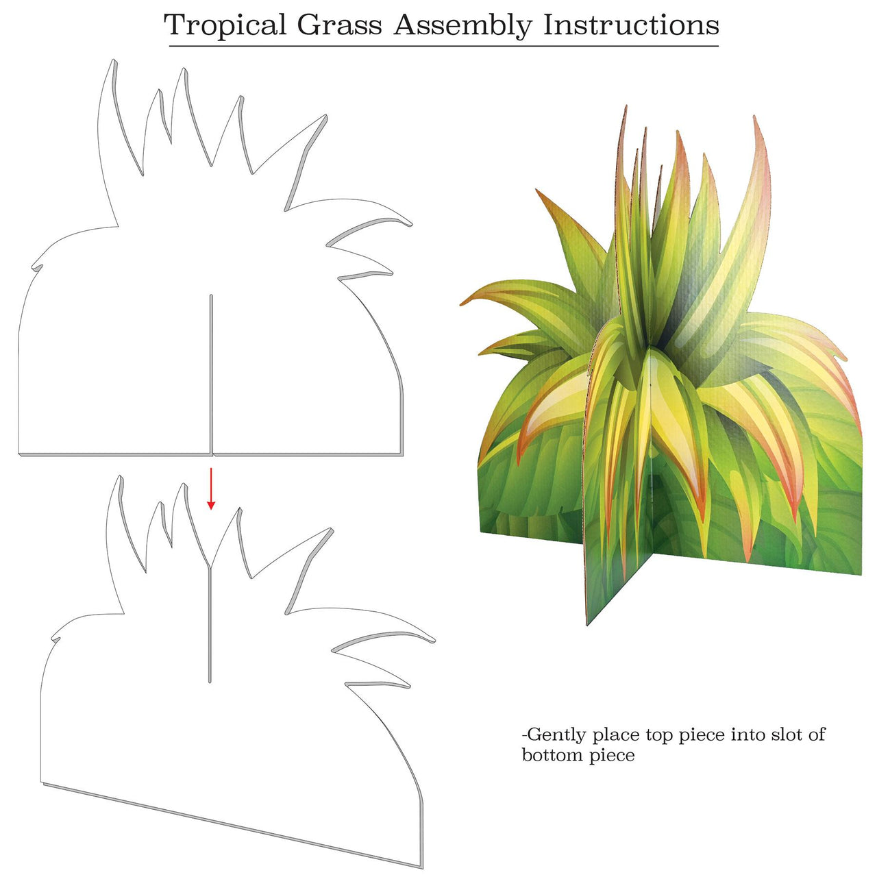 Beistle 3-D Tropical Grass Prop