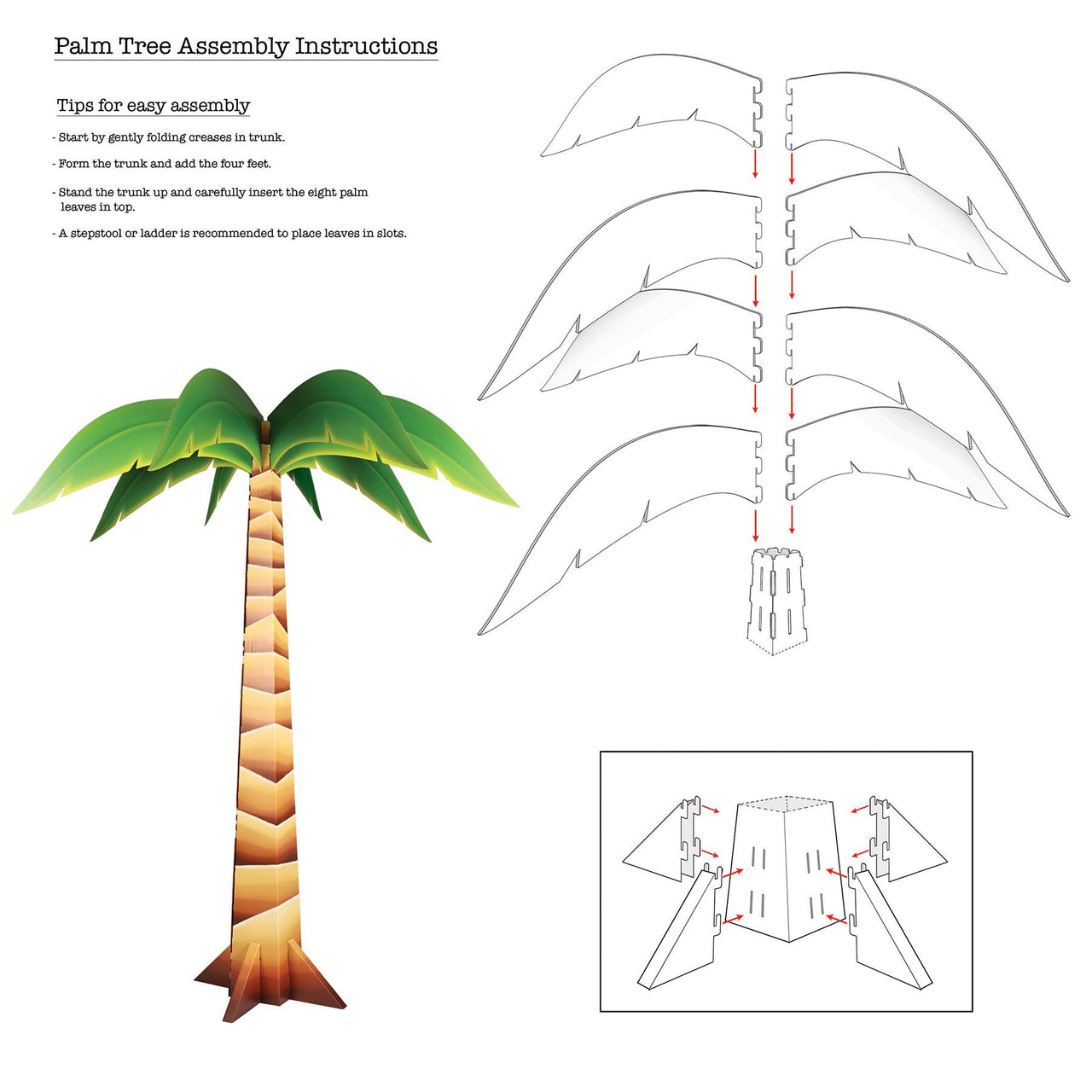 Beistle 3-D Palm Tree Prop
