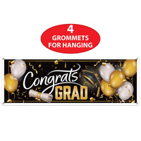 Beistle Congrats Grad Sign Banner (12 Pkgs Per Case) sold in bulk.
