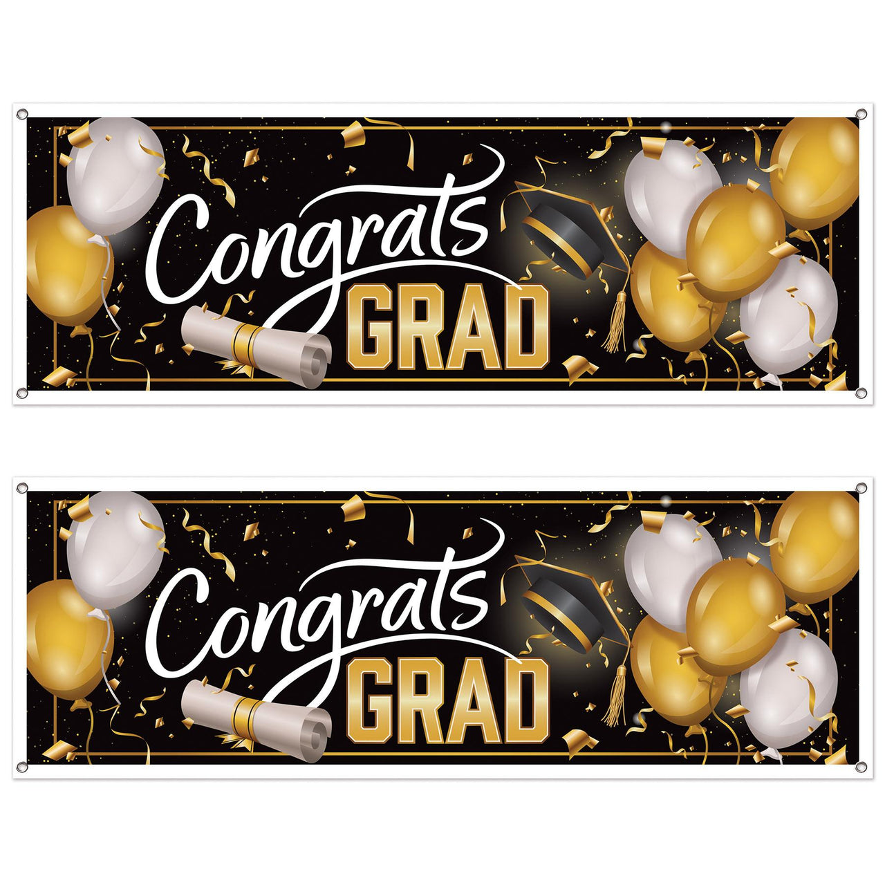 Beistle Congrats Grad Sign Banner (12 Pkgs Per Case) sold in bulk.