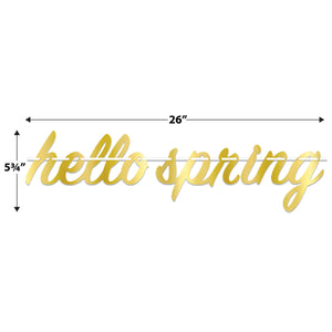 Beistle Foil Hello Spring Streamer