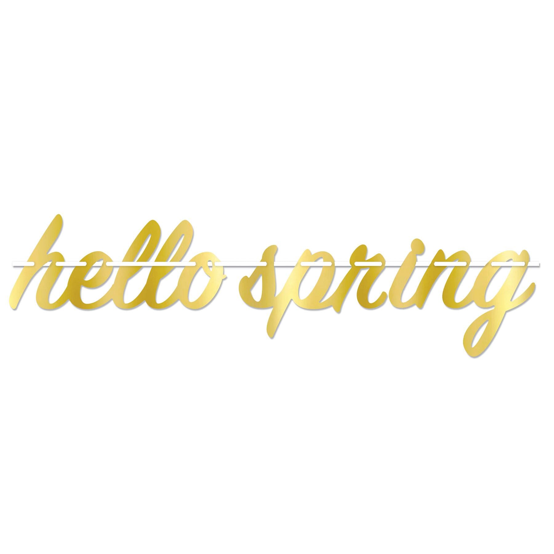 Beistle Foil Hello Spring Party Streamer