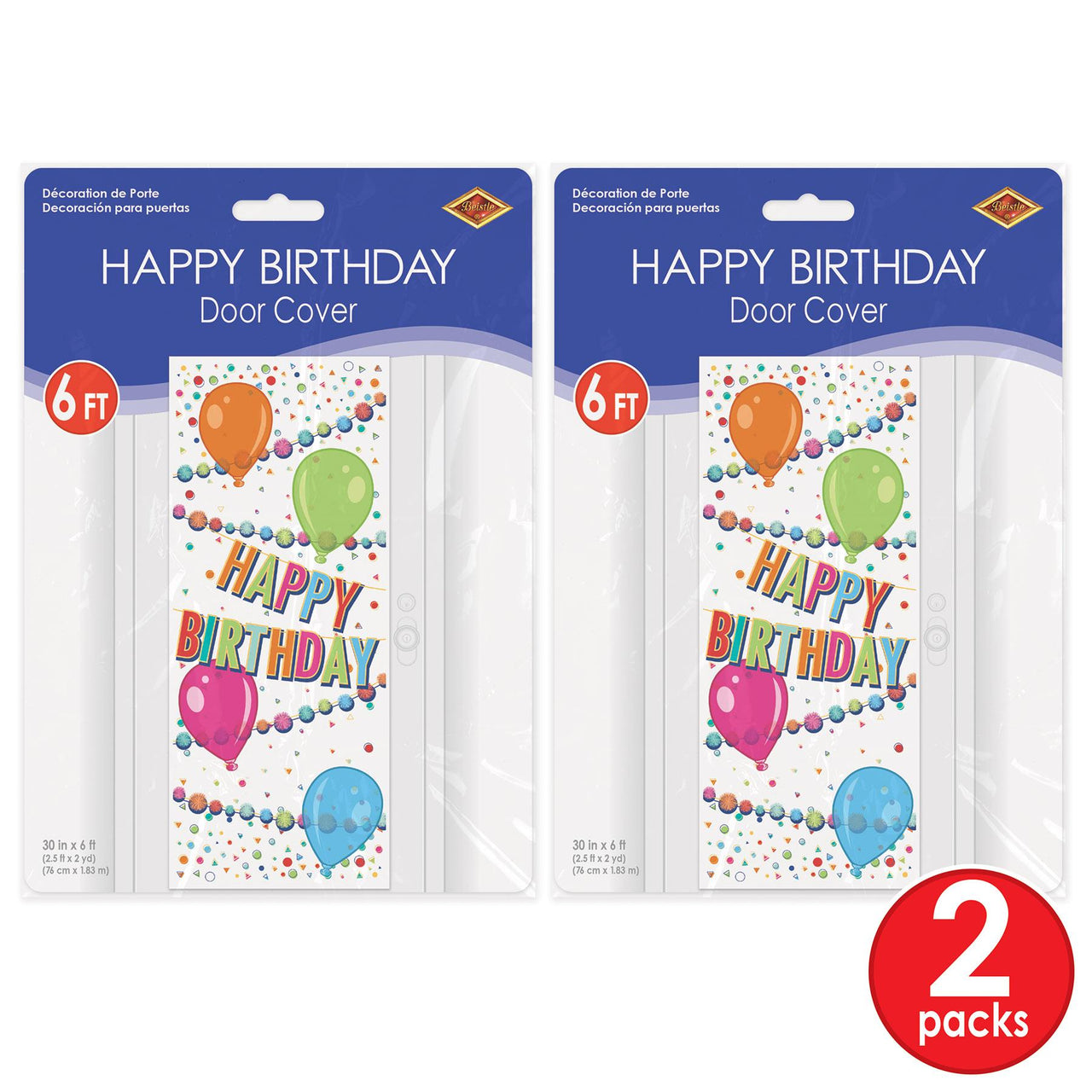 Bulk Happy Birthday Door Cover (12 Pkgs Per Case) by Beistle