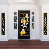 Bulk Happy Birthday Fabric Door Panel Set (12 Pkgs Per Case) by Beistle