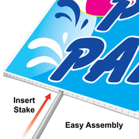 Beistle Plastic Pool Party Yard Sign