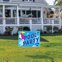 Beistle Plastic Pool Party Yard Sign
