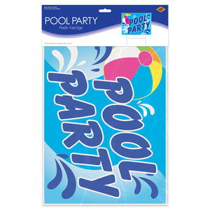 Beistle Plastic Pool Party Yard Sign