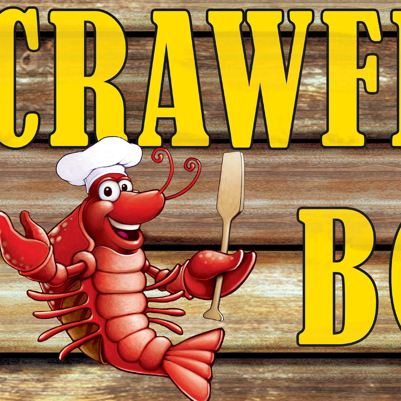 Beistle Plastic Crawfish Boil Yard Sign