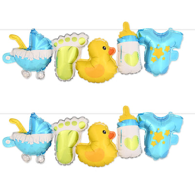 Beistle Baby Boy Balloon Streamers (6 Per Case)