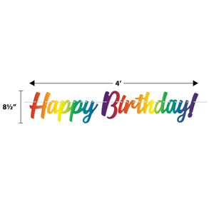 Beistle Happy Birthday Streamer